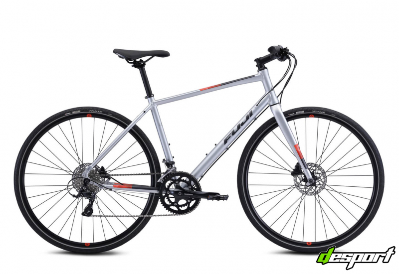 Велосипед Fuji 2021  FITNESS мод. ABSOLUTE 1.3 USA A2-SL р. 23 цвет серебряный металлик